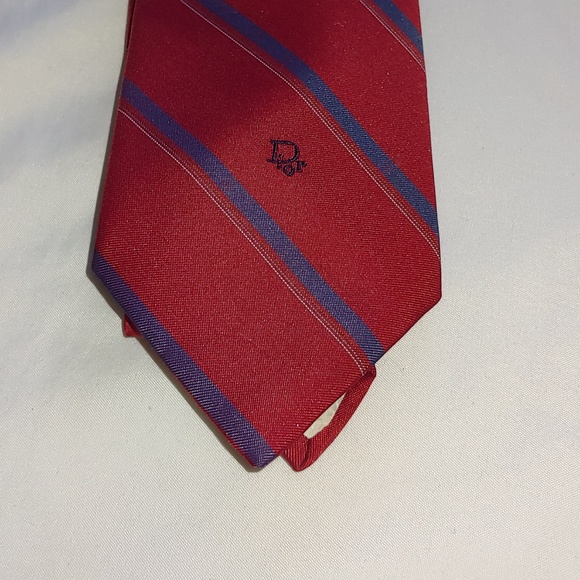 Christian Dior Vintage Striped Neck Tie - Picture 2 of 5